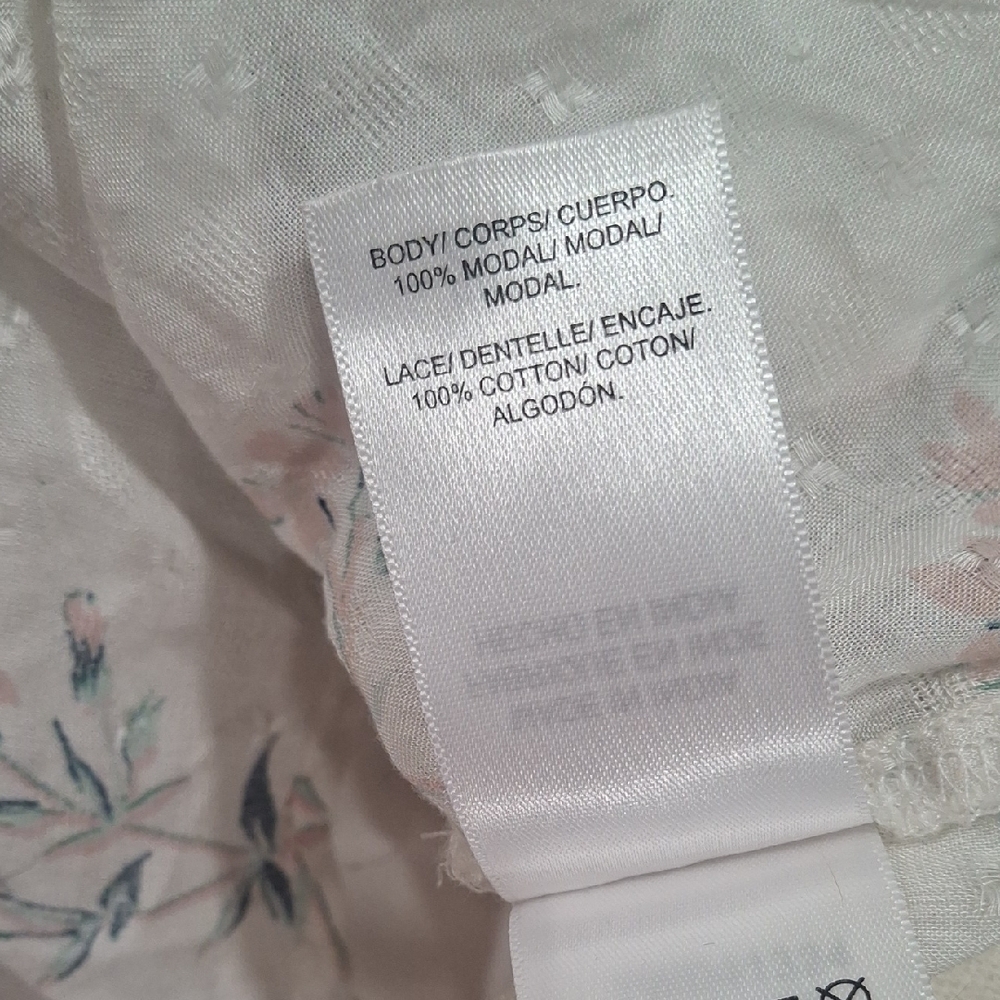 NEW Lucky Brand wome's Cream Flutter Sleeve Peplum Blouse Size L - Picture 10 of 10
